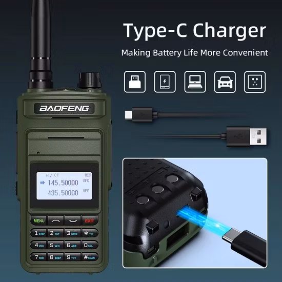 Original Baofeng UV-9r Plus Waterproof Walkie Talkie High Power VHF UHF Baofeng UV 9rplus Dual Band Handheld Walkie Talkie