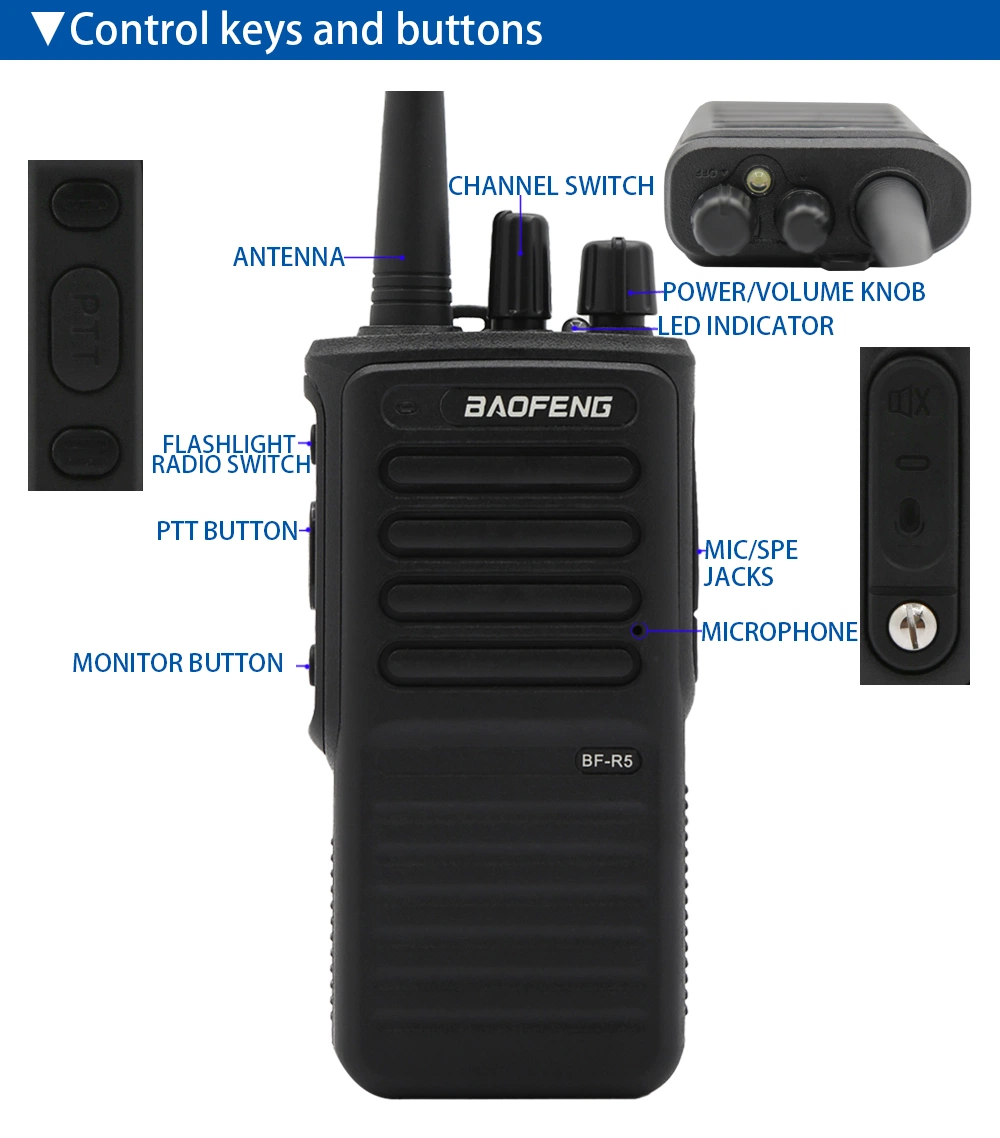 Dual Band Mini Cost Effective Radio UHF Baofeng T7 R5 Handheld Radio Two Way Radio Handheld Walkie Talkie