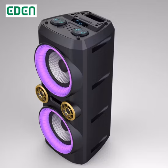 Pa multifunções bluetooth dj karaokê portátil sem fio profissional carrinho recarregável com alto-falante de luz led ed