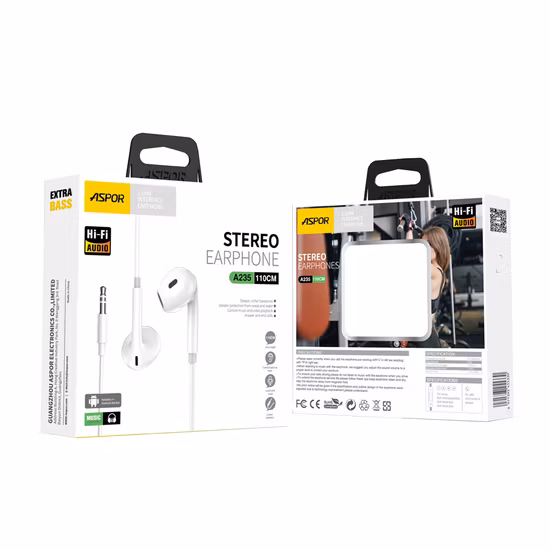 Preço barato viva-voz no fone de ouvido com fio e microfone para celular