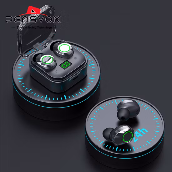 Fone de ouvido estéreo com faixa de pescoço para graves e controle de volume para celular